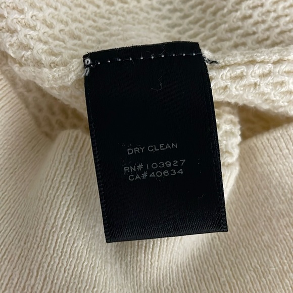 Marc by Marc Jacobs Sweater Crewneck Waffle Knit Size XS Antique White Neutral - Picture 8 of 11